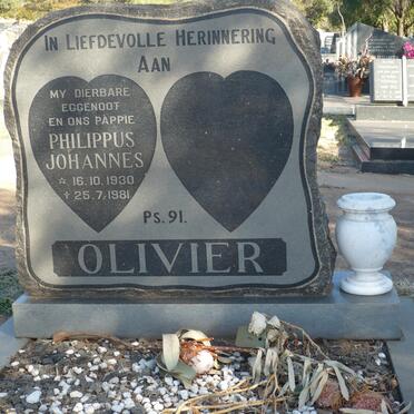 OLIVIER Philippus Johannes 1930-1981