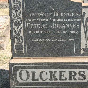 OLCKERS Petrus Johannes 1895-1960