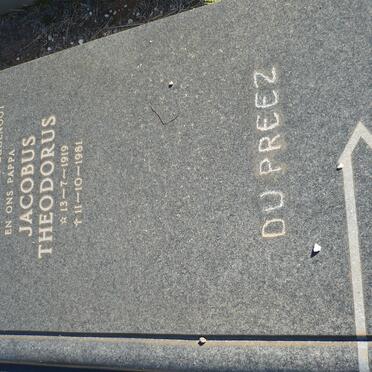 PREEZ Jacobus Theodorus, du 1919-1981