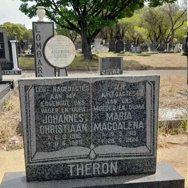 THERON Johannes Christiaan 1916-1989 &amp; Maria Magdalena 1918-2014