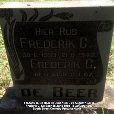 BEER Frederik C., de 1939-1940 :: DE BEER Frederik C. 1959-1967