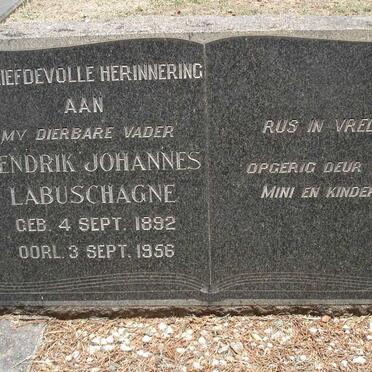LABUSCHAGNE Hendrik Johannes 1892-1956