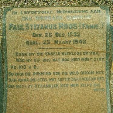 ROOS Paul Stephanus 1932-1943