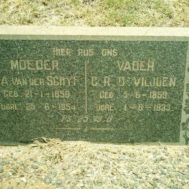 VILJOEN C.R.O. 1859-1933 &amp; J.A. VAN DER SCHYF 1859-1954