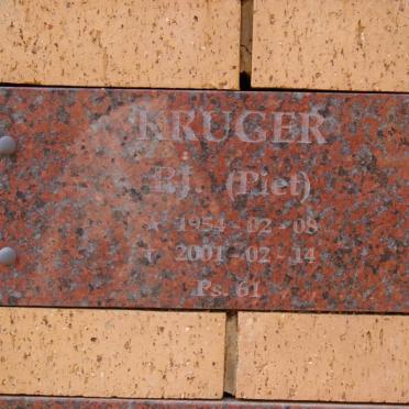 KRUGER R.J. 1954-2001