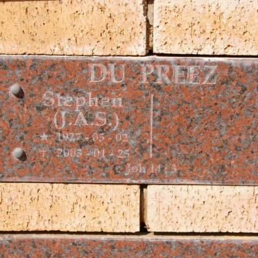 PREEZ J.A.S,. du 1927-2003