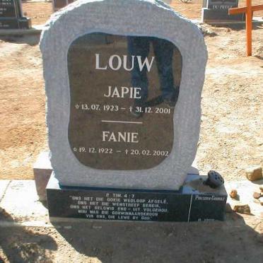 LOUW Japie 1923-2001 :: LOUW Fanie 1922-2002