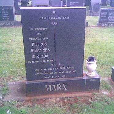 MARX Petrus Johannes Hertzog 1915-1967