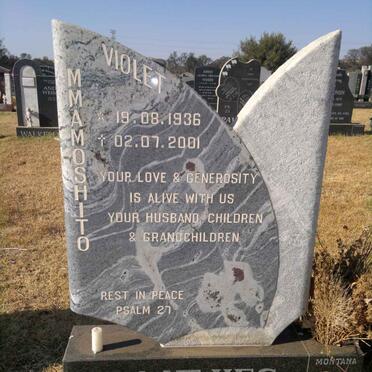 PLAATJIES Mmamoshito Violet 1936-2001