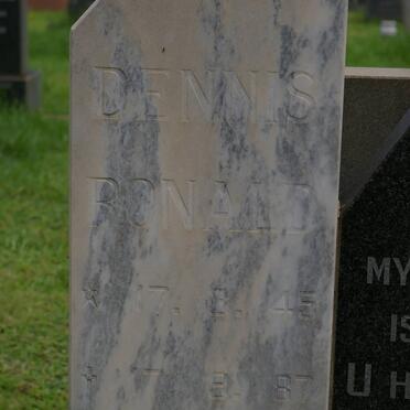 RETIEF Dennis Ronald 1945-1987