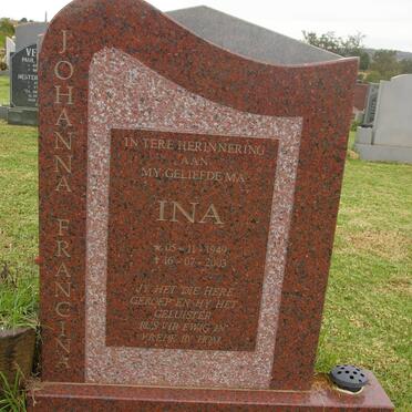 VENTER Johanna Francina 1949-2003