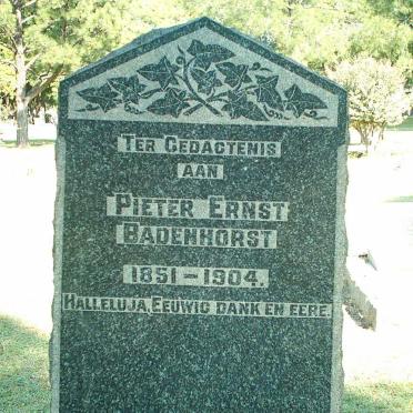 BADENHORST Pieter Ernst 1851 - 1904