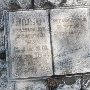BERG Annie, van den 1915-1919