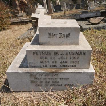 BOSMAN Petrus W.J. 1863-1902 :: BOSMAN Lambertus v.d. Poel 1877-896