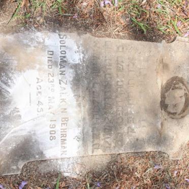 BEHRMAN Solomon Zalkin -1908