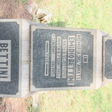 BETTINI Emidio 1898-1903