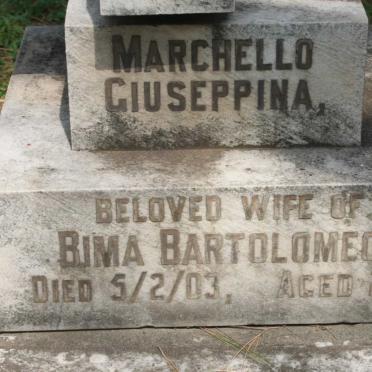 BARTOLOMEO Marchello Giuseppina -1903