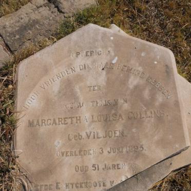 COLLINS Margaretha Louisa nee VILJOEN -1895