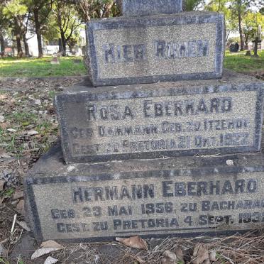 EBERHARD Hermann 1856-1932 &amp; Rosa DAMMANN -1922