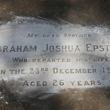 EPSTEIN Abraham Joshua -1907