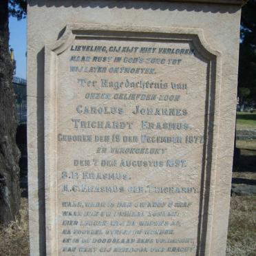 ERASMUS Carolus Johannes Trichardt 1877-1897