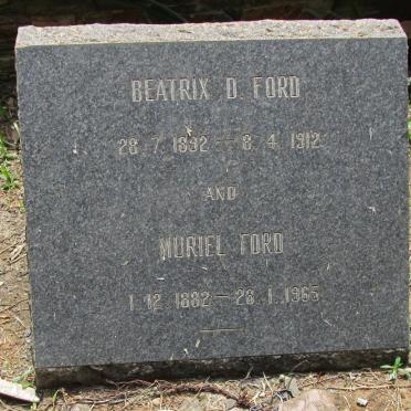 FORD Muriel 1882-1965 :: FORD Beatrix D. 1892-1912
