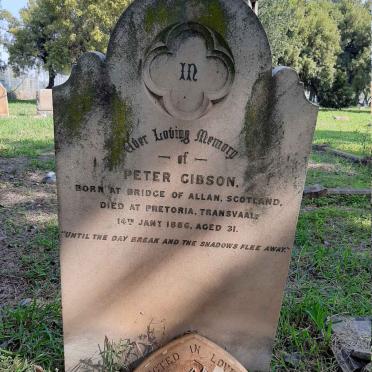 GIBSON Peter -1886