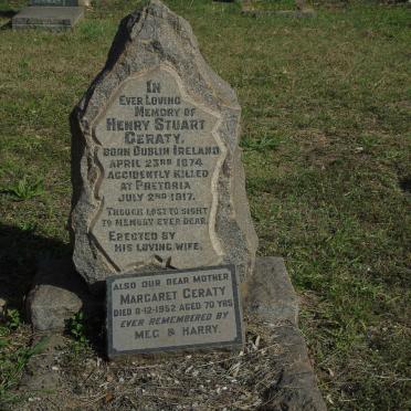 GERATY Henry Stuart 1874-1917 &amp; Margaret -1952