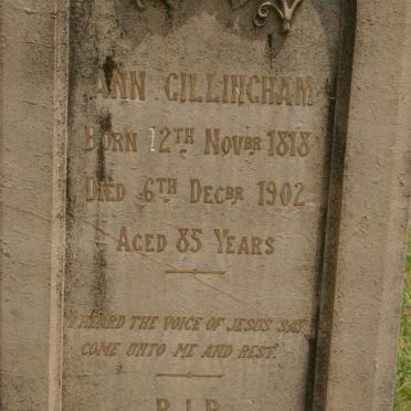 GILLINGHAM Ann 1818-1902