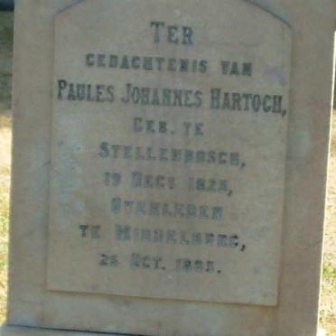 HARTOGH Paulus Johannes 1823-1883