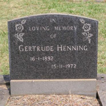 HENNING Gertrude 1892-1972