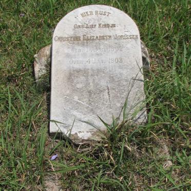 JORISSEN Christine Elizabeth 1902-1903