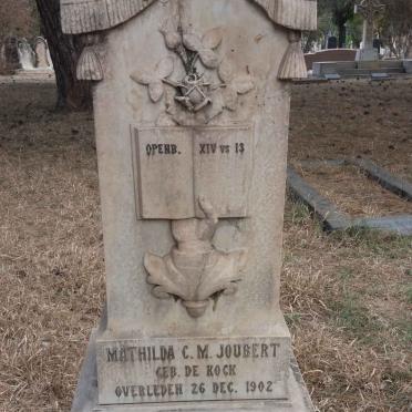 JOUBERT Mathilda C.M. nee DE KOCK -1902