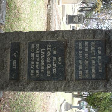 LIVERMORE Edward Guido 1876-1949 :: LIVERMORE Violet 1892-1926