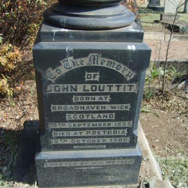 LOUTTIT John 1855-1908