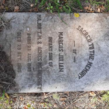 McINERNEY Marcus Julian 1905-1905