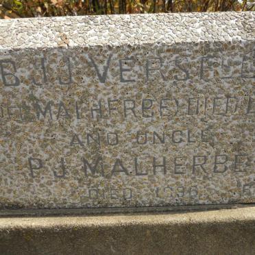 MALHERBE P.J. -1996 :: VERSFELD B.J.J. nee MALHERBE -1997
