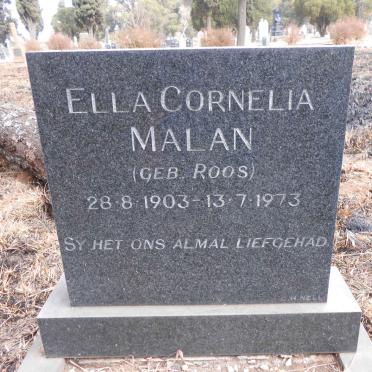 MALAN Ella Cornelia nee ROOS 1903-1973