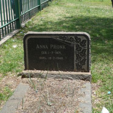 PRONK Anna 1871-1949