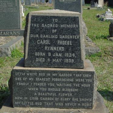 RYNNERS Carol Phoebe 1934-1939