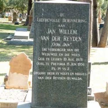 REYDEN Jan Willem, van der 1878-1956