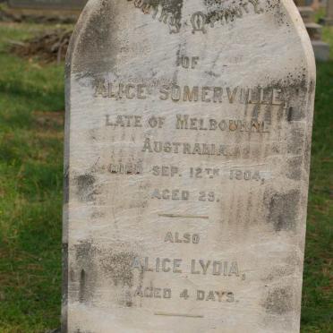 SOMERVILLE Alice -1904 :: SOMERVILLE Alice Lydia