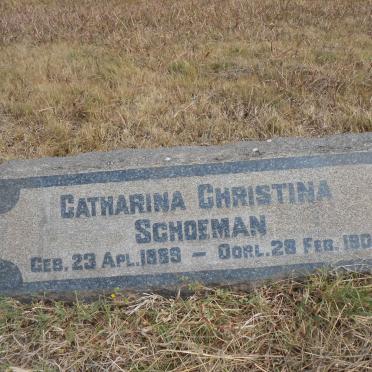 SCHOEMAN Catharina Christina 1889-1901