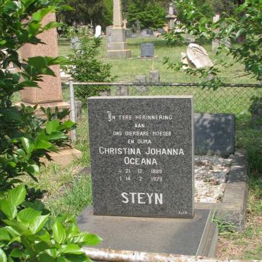 STEYN Christina Johanna Oceana 1889-1979