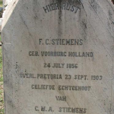 STIEMENS F.C. 1856-1903