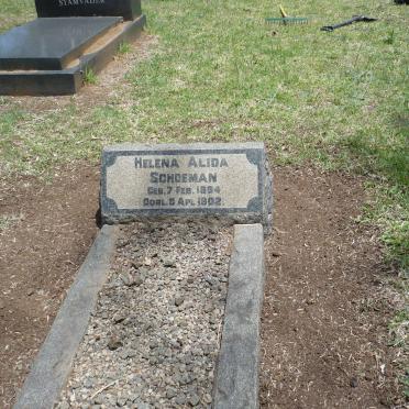 SCHOEMAN Helena Alida 1894-1902