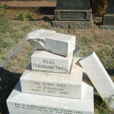 THIEL Paul Ferdinand 1865-1907
