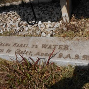 WATER Frans Karel, te 1860-1890 :: TE WATER Johan Booysen 1889-1914
