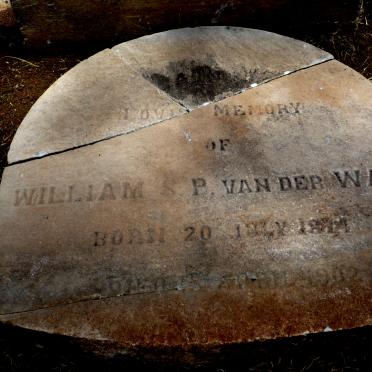 WALT William S.P., van der 1874-1902 :: VAN DER WALT Annie 1899-1904