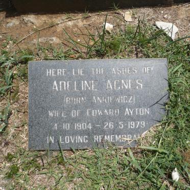 AYTON Adeline Agnes nee ANKIEWICZ 1904-1979
